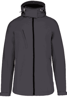 Basis-Softshell-Jacke für Damen mit abnehmbarer Kapuze - Titan