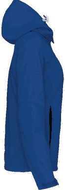 Basis-Softshell-Jacke für Damen mit abnehmbarer Kapuze - Dunkles Königsblau