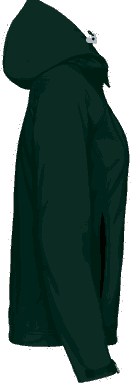 Basis-Softshell-Jacke für Damen mit abnehmbarer Kapuze - Flaschengrün