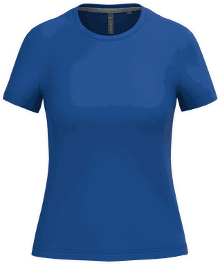 T-shirt classique pour femme à col rond - Bleu roi
