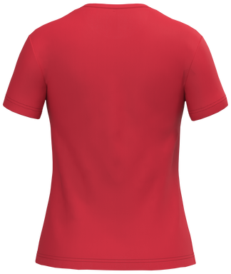 T-shirt classique pour femme à col rond - Rouge