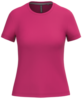 T-shirt classique pour femme à col rond - Fuchsia