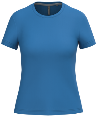 T-shirt classique pour femme à col rond - Bleu roi clair
