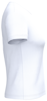 T-shirt classique pour femme à col rond - Blanc