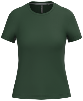 T-shirt classique pour femme à col rond - Vert forêt