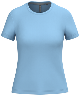 T-shirt classique pour femme à col rond - Bleu ciel