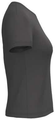 T-shirt classique pour femme à col rond - Gris foncé