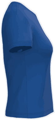 T-shirt classique pour femme à col rond - Bleu roi