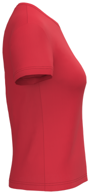T-shirt classique pour femme à col rond - Rouge