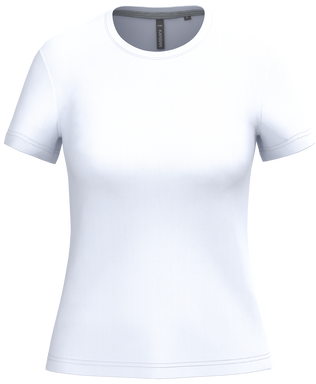 T-shirt classique pour femme à col rond - Blanc