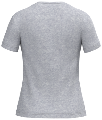 T-shirt classique pour femme à col rond - Gris oxford