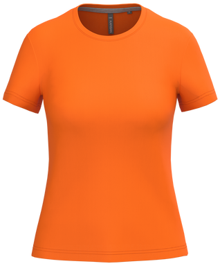 T-shirt classique pour femme à col rond - Orange