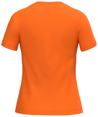 T-shirt classique pour femme à col rond - Orange