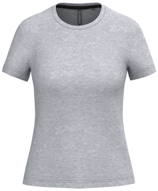 T-shirt classique pour femme à col rond - Gris oxford
