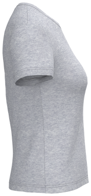 T-shirt classique pour femme à col rond - Gris oxford