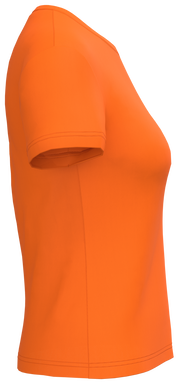 T-shirt classique pour femme à col rond - Orange