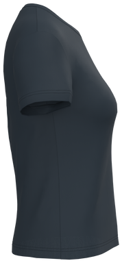 T-shirt classique pour femme à col rond - Bleu marine