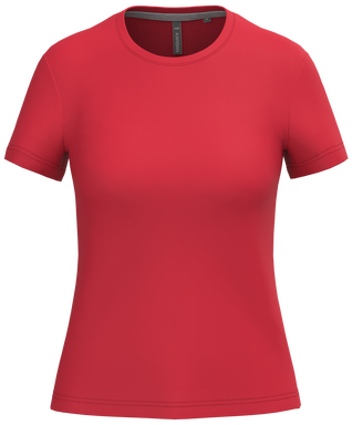 T-shirt classique pour femme à col rond - Rouge