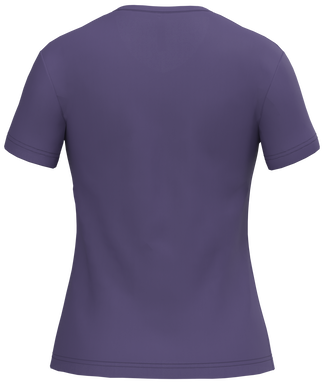 Klassisches Damen-T-Shirt mit V-Ausschnitt - Lila