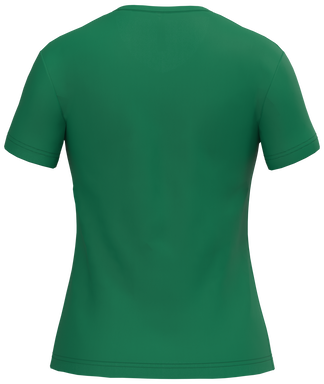 Klassisches Damen-T-Shirt mit V-Ausschnitt - Kellygrün
