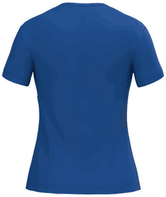 Klassisches Damen-T-Shirt mit V-Ausschnitt - Königsblau