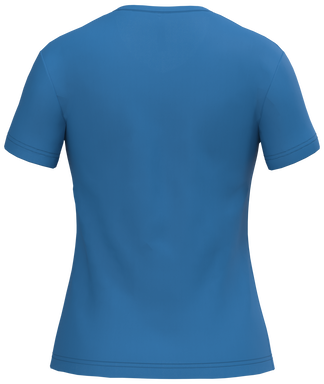 Klassisches Damen-T-Shirt mit V-Ausschnitt - Helles Königsblau