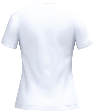 Klassisches Damen-T-Shirt mit V-Ausschnitt - Weiß