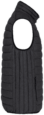Leichter Bodywarmer - Meliert Dunkelgrau