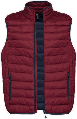 Leichter Bodywarmer - Weinrot