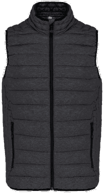 Leichter Bodywarmer - Meliert Dunkelgrau