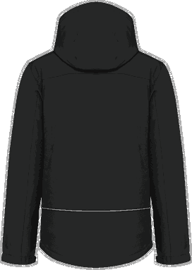 Basis gesteppter Softshell - Schwarz