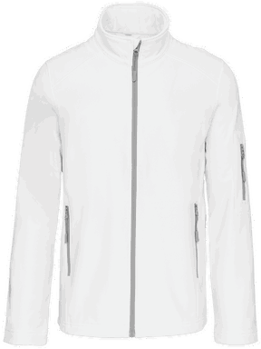 Basis softshell jas - White