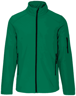 Basis softshell jas - Kelly green
