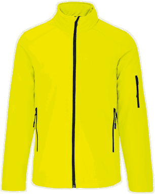Basis softshell jas - Fluorescent yellow