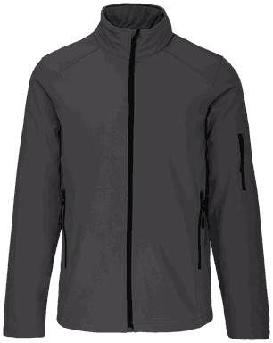 Basis softshell jas - Titanium