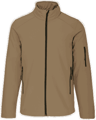 Basis softshell jas - Camel