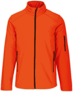 Basis softshell jas - Fluorescent orange