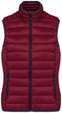 Leichter Damen-Bodywarmer - Weinrot