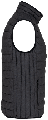Leichter Damen-Bodywarmer - Meliert Dunkelgrau