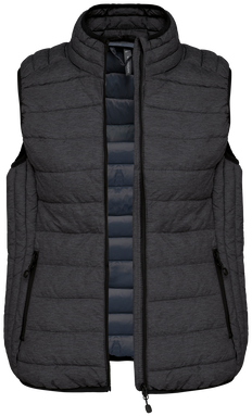 Leichter Damen-Bodywarmer - Meliert Dunkelgrau