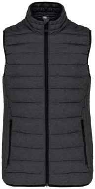 Leichter Damen-Bodywarmer - Meliert Dunkelgrau