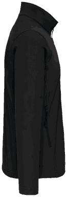 Basis kinder softshell jas - Black