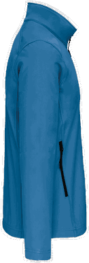 Basis kinder softshell jas - Aqua blue