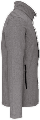 Basis kinder softshell jas - Marl grey