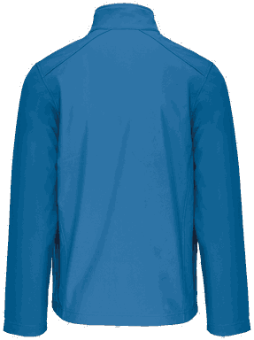 Basis kinder softshell jas - Aqua blue