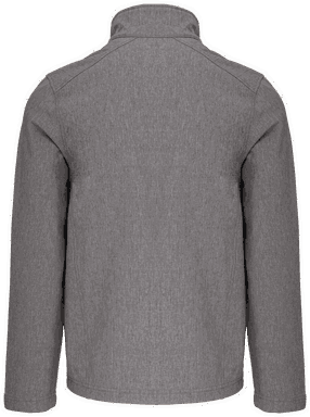 Basis kinder softshell jas - Marl grey