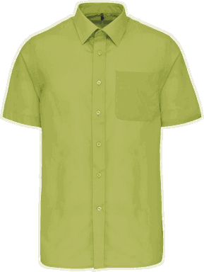Basic short-sleeved shirt - Burnt lime