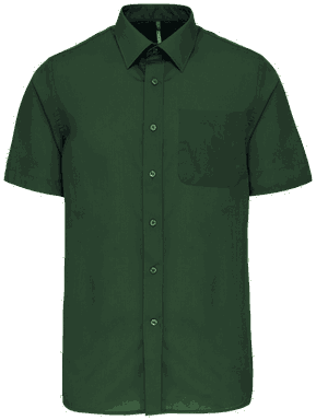 Basic short-sleeved shirt - Forest green
