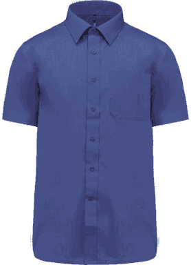 Basic short-sleeved shirt - Cobalt blue