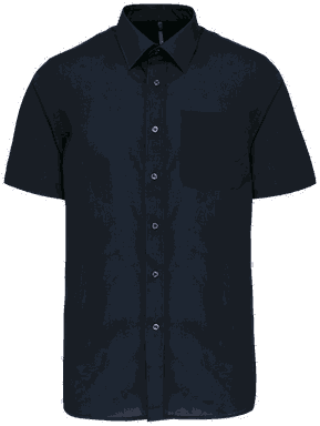 Basic short-sleeved shirt - Navy